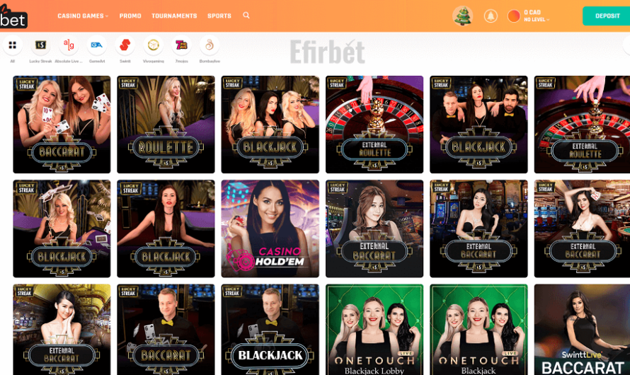 What are the different types of games that are available in Bambet casino?